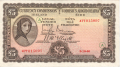 Ireland, Republic Of 5 Pounds, Prefix 45T, 23.9.1940